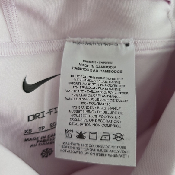 Nike Womens Dri-Fit Tennis Skort Pink Stripe Skirt Shorts DJ3620-695 Size XS - Picture 7 of 11